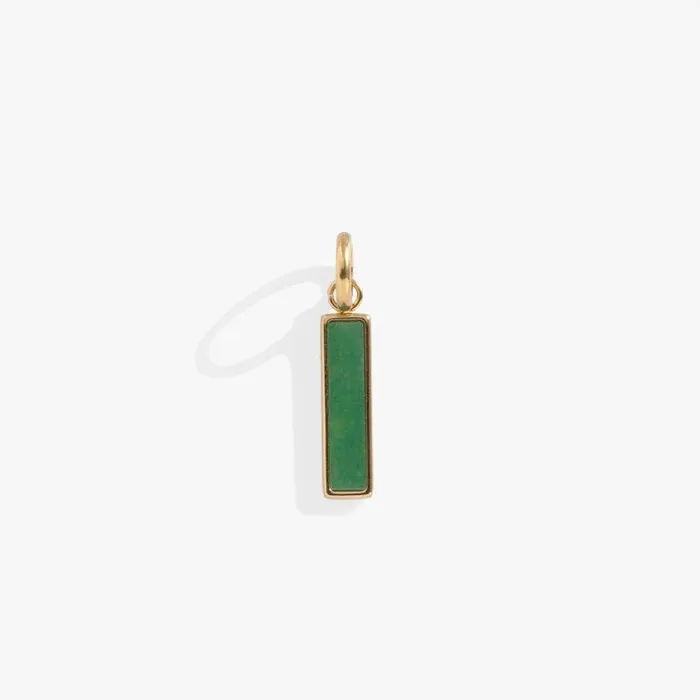 Charms Women Alex And Ani Green Aventurine Gemstone Interchangeable Bar Charm Stainless Steel Gold Charms Women Alex And Ani Green Aventurine Gemstone Interchangeable Bar Charm Stainless Steel Gold