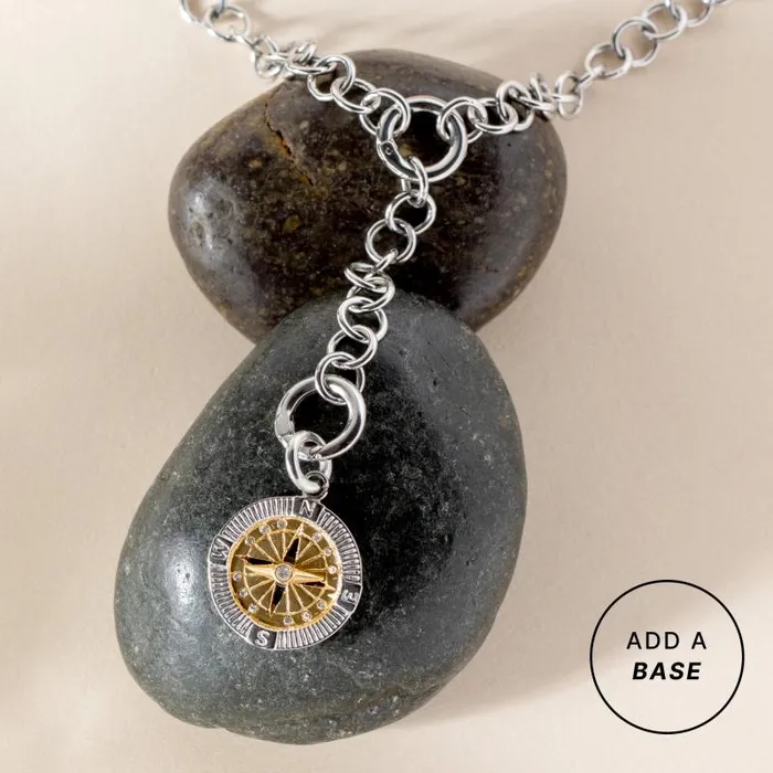 Charms Women Alex And Ani Interchangeable TwoTone Compass Charm Two Tone