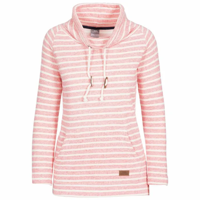 Cheery Striped Pull Over Hoodie Peach Women Trespass Hoodies
