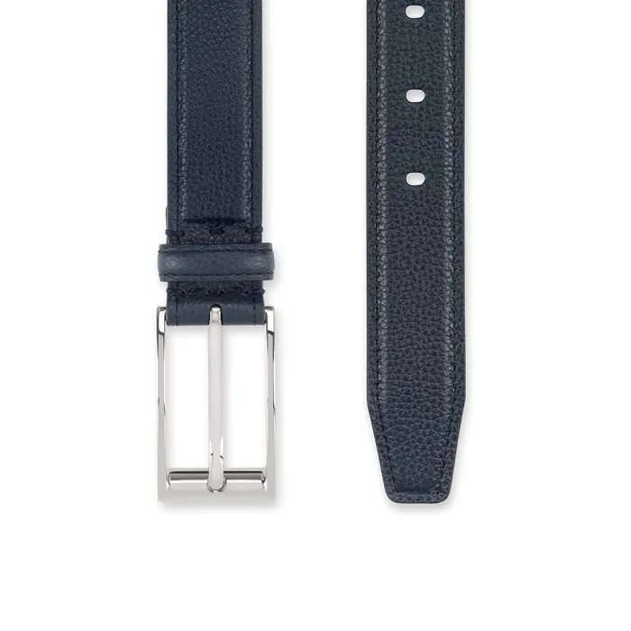 Christian Louboutin Belts Men Bizzbelt Belt 8211 Grained Calf Leather 8211 Navy