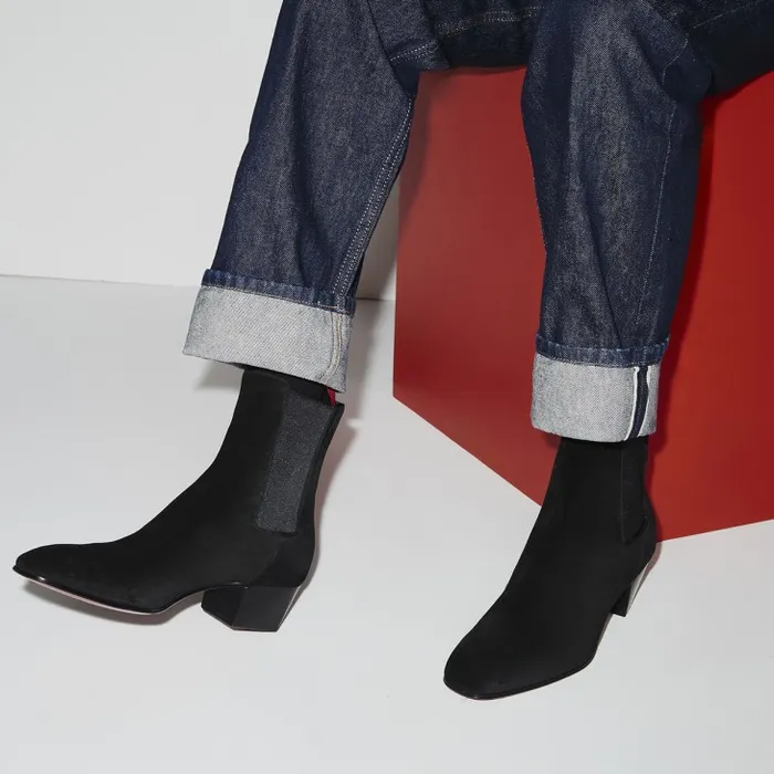 Christian Louboutin Boots Men Rosalio Chelsea 40 Mm Boots 8211 Calf Leather 8211 Black Christian Louboutin Boots Men Rosalio Chelsea 40 Mm Boots 8211 Calf Leather 8211 Black