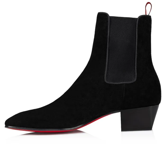 Christian Louboutin Boots Men Rosalio Chelsea 40 Mm Boots 8211 Calf Leather 8211 Black
