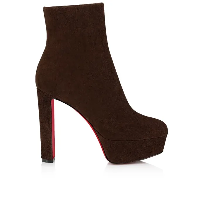 Christian Louboutin Boots Women Loo Booty 130 Mm Low Boots 8211 Veau Velours 8211 Cosme