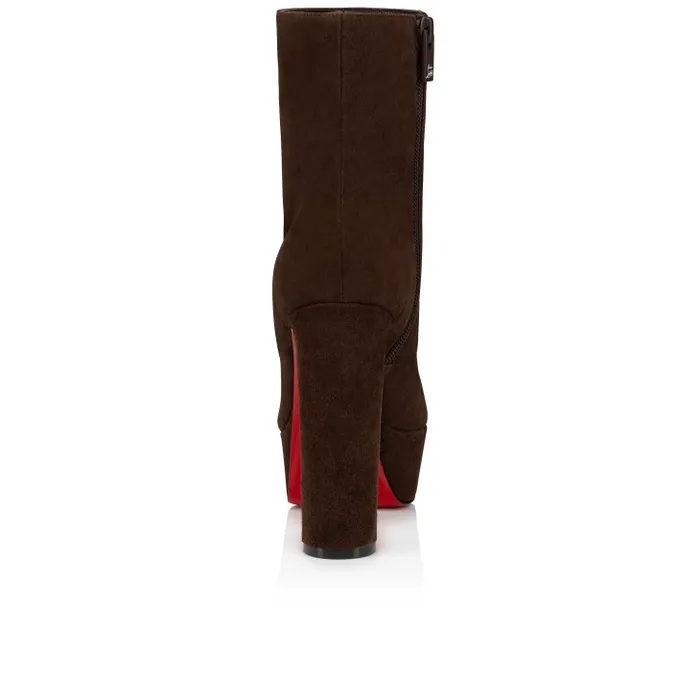Christian Louboutin Boots Women Loo Booty 130 Mm Low Boots 8211 Veau Velours 8211 Cosme