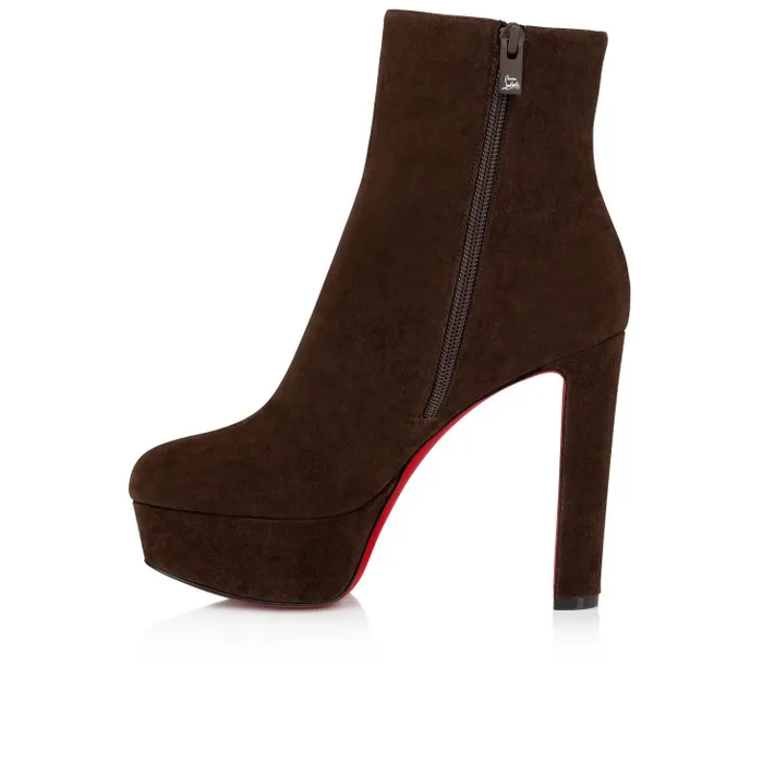 Christian Louboutin Boots Women Loo Booty 130 Mm Low Boots 8211 Veau Velours 8211 Cosme