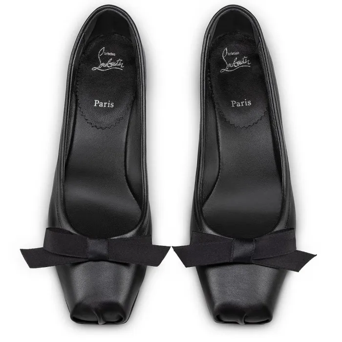 Christian Louboutin Flats and Loafers Women Mamaflirt 30 Mm Ballerinas 8211 Nappa Leather 8211 Black