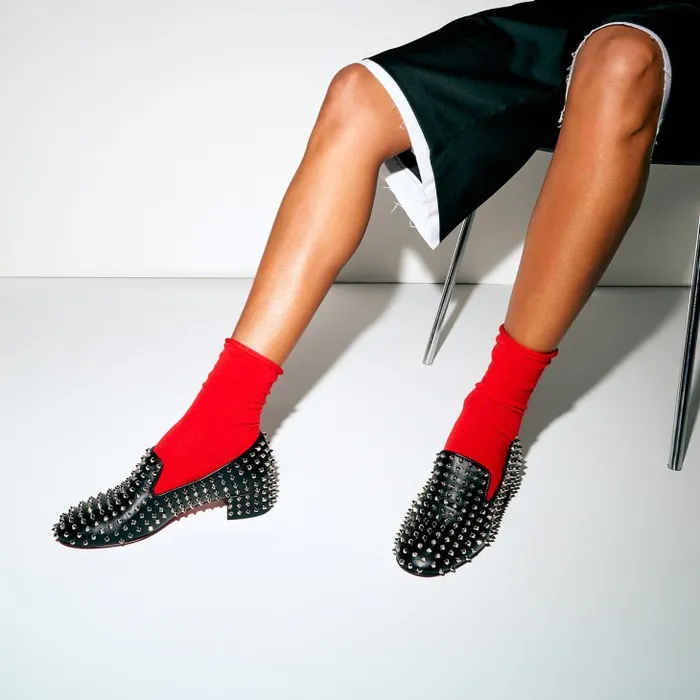 Christian Louboutin Flats and Loafers Women Spikeasy 30 Mm Loafers 8211 Nappa Leather 8211 Black Christian Louboutin Flats and Loafers Women Spikeasy 30 Mm Loafers 8211 Nappa Leather 8211 Black