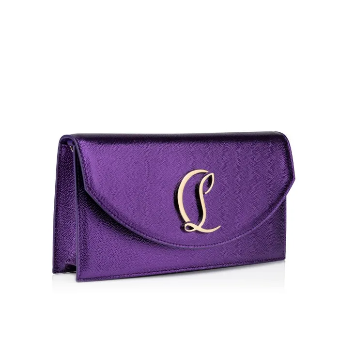 Christian Louboutin Mini Bags Women Loubi54 Clutch 8211 Nappa Leather 8211 Jacaranda