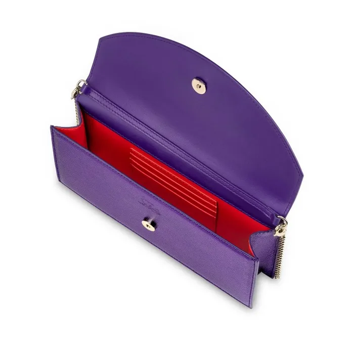 Christian Louboutin Mini Bags Women Loubi54 Clutch 8211 Nappa Leather 8211 Jacaranda