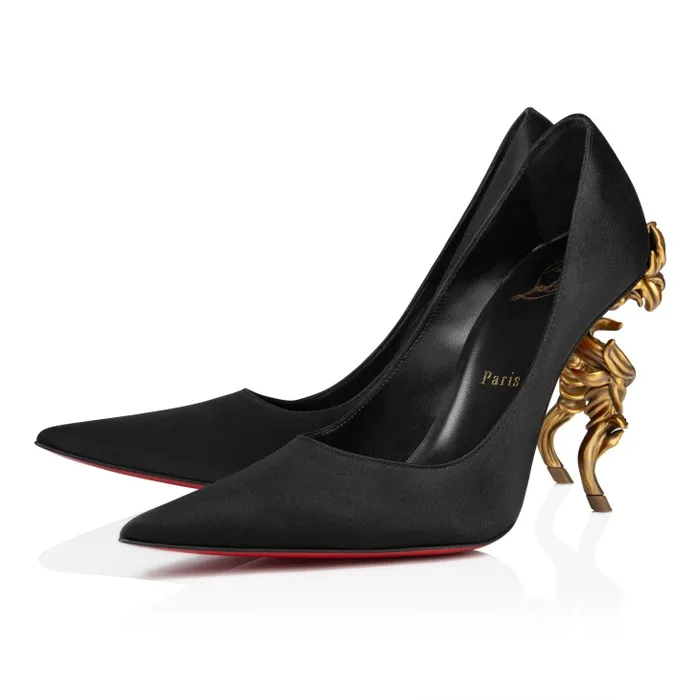 Christian Louboutin Pumps Women Belle Pump 100 Mm Pumps 8211 Crepe Satin 8211 Black