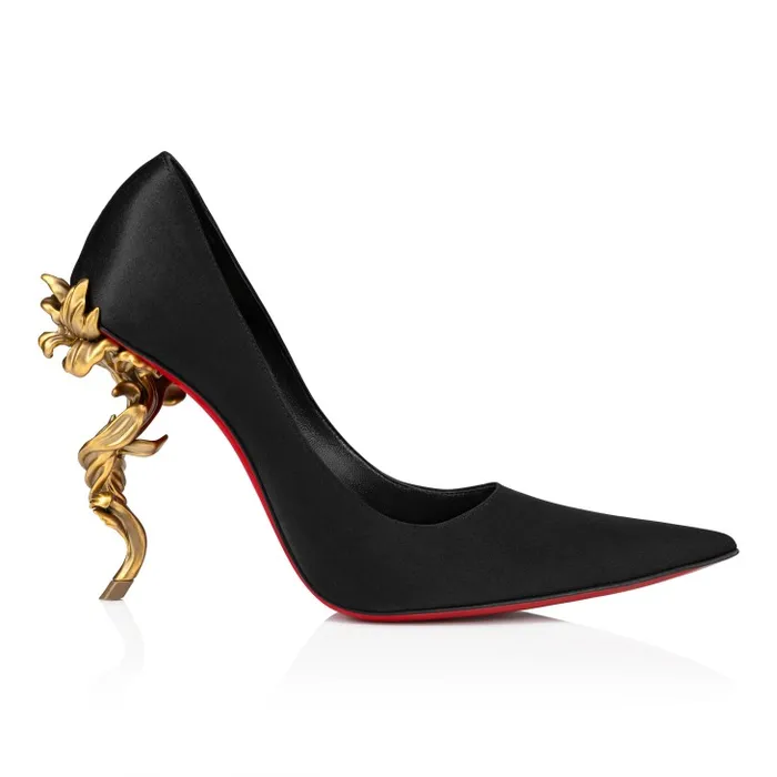 Christian Louboutin Pumps Women Belle Pump 100 Mm Pumps 8211 Crepe Satin 8211 Black