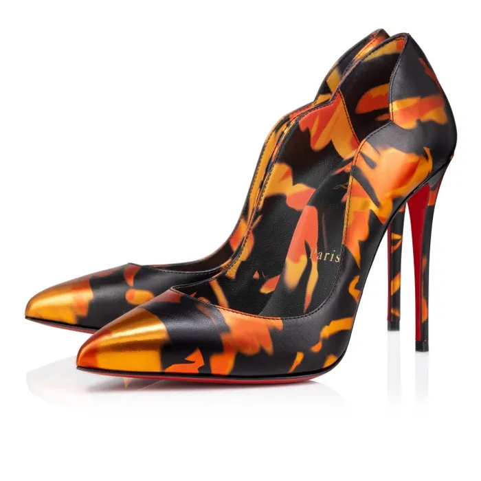 Christian Louboutin Pumps Women Hot Chick 100 Mm Pumps 8211 Specchio Leather On Fire 8211 Multicolor