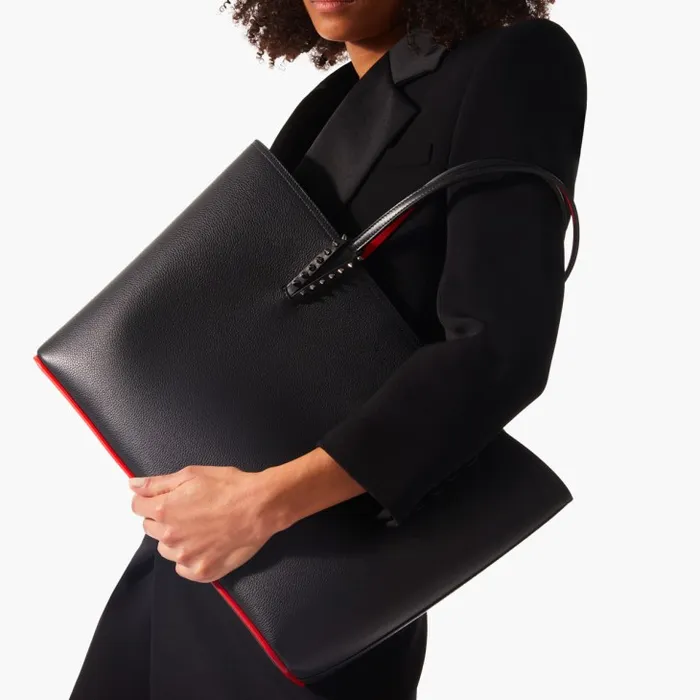 Christian Louboutin Shoulder Bags Women Cabata Tote Bag 8211 Grained Calf Leather And Smooth Calf Leather 8211 Black Christian Louboutin Shoulder Bags Women Cabata Tote Bag 8211 Grained Calf Leather And Smooth Calf Leather 8211 Black
