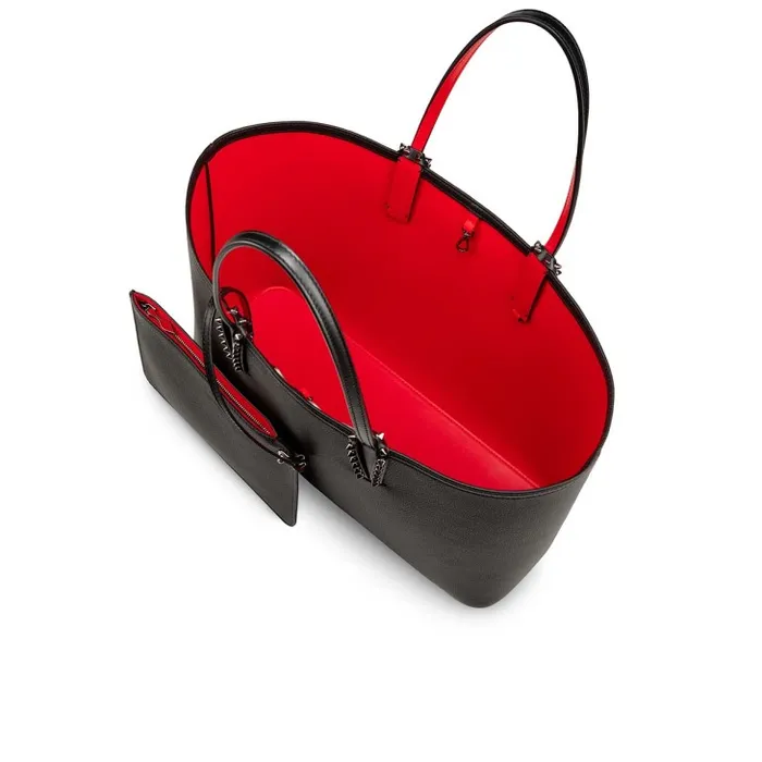 Christian Louboutin Shoulder Bags Women Cabata Tote Bag 8211 Grained Calf Leather And Smooth Calf Leather 8211 Black