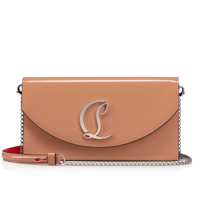 Christian Louboutin Shoulder Bags Women Loubi54 Clutch 8211 Patent Calf And Metal 8211 Blush Christian Louboutin Shoulder Bags Women Loubi54 Clutch 8211 Patent Calf And Metal 8211 Blush