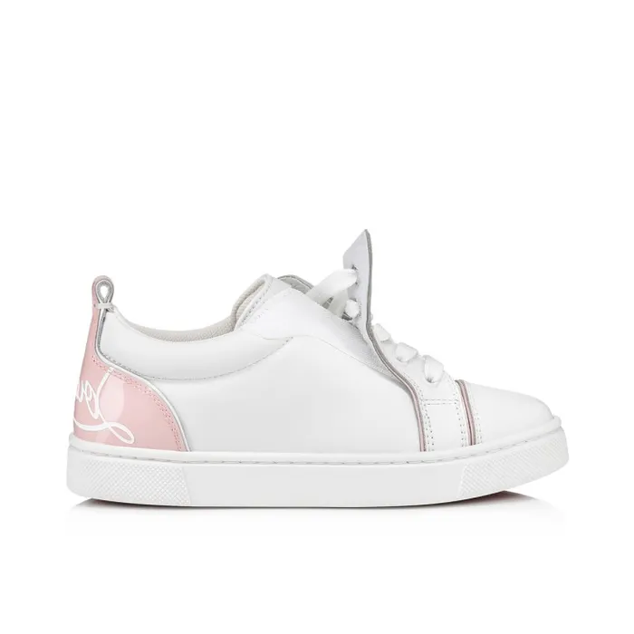 Christian Louboutin Sneakers Kids Funnyto Sneakers 8211 Calf Leather And Patent Calf Leather 8211 Rosy