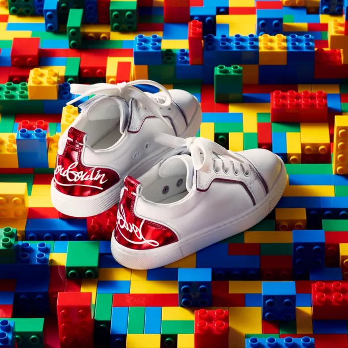 Christian Louboutin Sneakers Kids Funnyto Sneakers 8211 Calf Leather And Patent Calf Leather Psychic 8211 Loubi