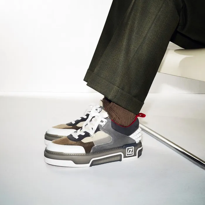 Christian Louboutin Sneakers Men Astroloubi Sneakers 8211 Calf Leather Suede And Irdidescent Nappa Leather 8211 Multicolor Christian Louboutin Sneakers Men Astroloubi Sneakers 8211 Calf Leather Suede And Irdidescent Nappa Leather 8211 Multicolor