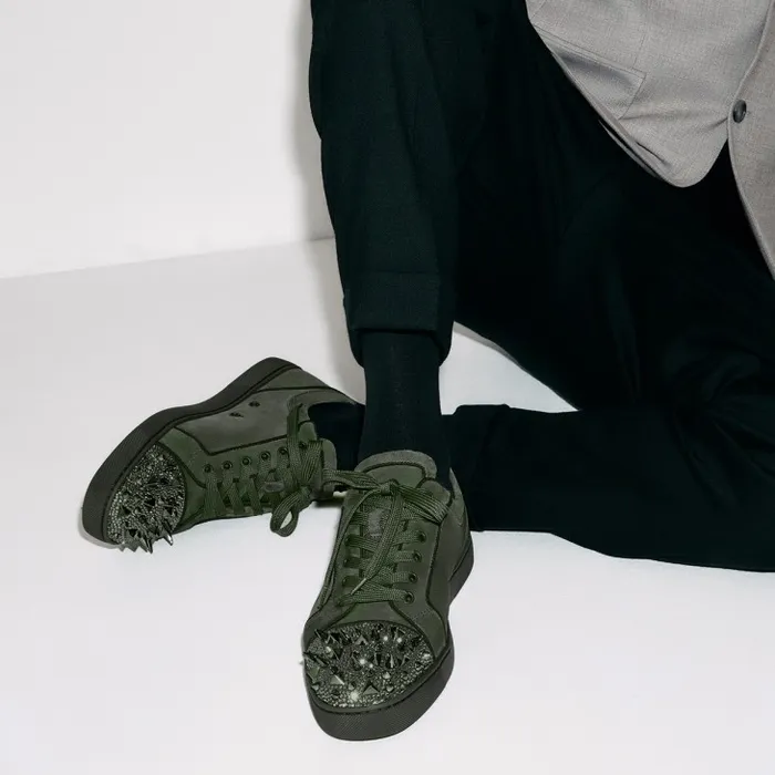Christian Louboutin Sneakers Men Louis Junior P Pik Pik Strass Sneakers 8211 Veau Velours Spikes And Strass 8211 Tennessee Christian Louboutin Sneakers Men Louis Junior P Pik Pik Strass Sneakers 8211 Veau Velours Spikes And Strass 8211 Tennessee