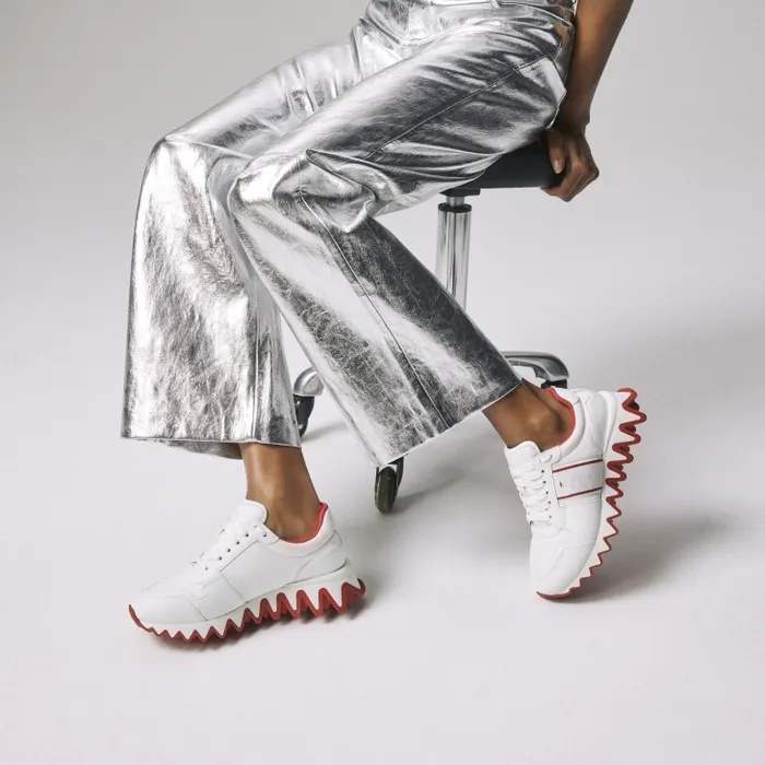 Christian Louboutin Sneakers Women Nastroshark Sneakers 8211 Calf Leather 8211 White Christian Louboutin Sneakers Women Nastroshark Sneakers 8211 Calf Leather 8211 White