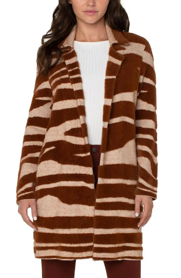 COATIGANS Women Liverpool Los Angeles OPEN FRONT COATIGAN SWEATER Rust Oatmeal Animal COATIGANS Women Liverpool Los Angeles OPEN FRONT COATIGAN SWEATER Rust Oatmeal Animal