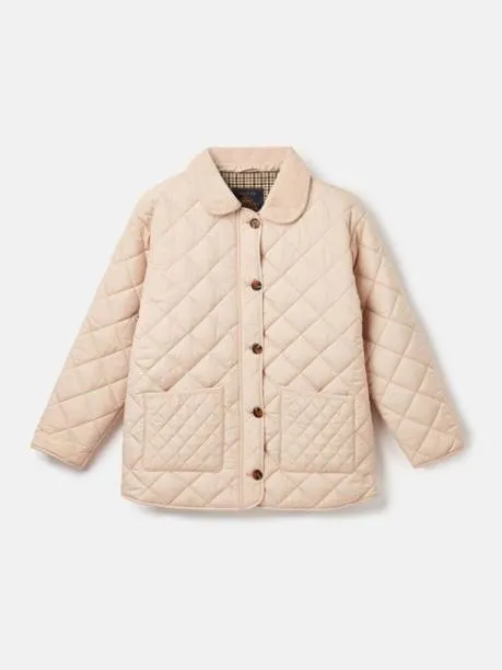 Coats and Jackets Girls Joules Natural Quilted Jacket