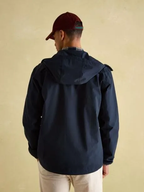 Coats and Jackets Men Joules Navy Blue Lightweight Waterproof Coat