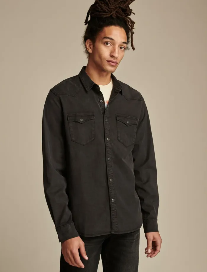 Cole Hauser Twill Western Shirt Phantom Men Lucky Brand ButtonDowns