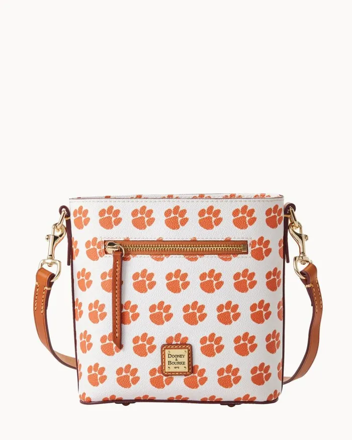Collegiate Clemson University Small Zip Crossbody Clemson Women Dooney and Bourke Crossbodies Collegiate Clemson University Small Zip Crossbody Clemson Women Dooney and Bourke Crossbodies