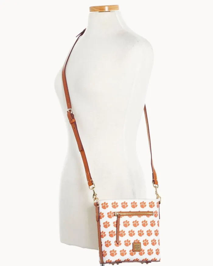 Collegiate Clemson University Small Zip Crossbody Clemson Women Dooney and Bourke Crossbodies Collegiate Clemson University Small Zip Crossbody Clemson Women Dooney and Bourke Crossbodies