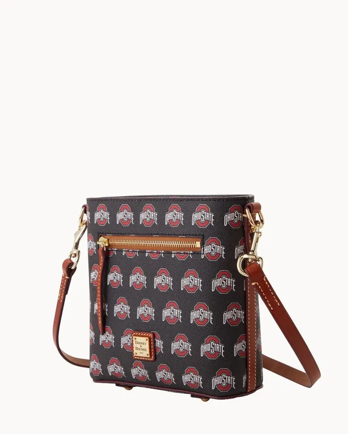 Collegiate Ohio State University Small Zip Crossbody Ohio State Women Dooney and Bourke Crossbodies Collegiate Ohio State University Small Zip Crossbody Ohio State Women Dooney and Bourke Crossbodies