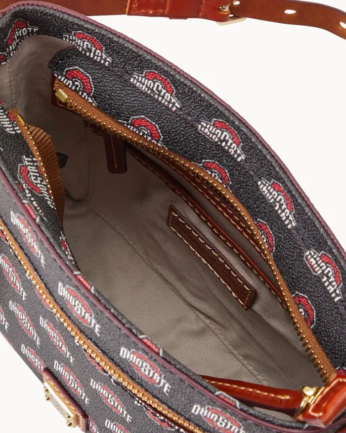 Collegiate Ohio State University Small Zip Crossbody Ohio State Women Dooney and Bourke Crossbodies Collegiate Ohio State University Small Zip Crossbody Ohio State Women Dooney and Bourke Crossbodies