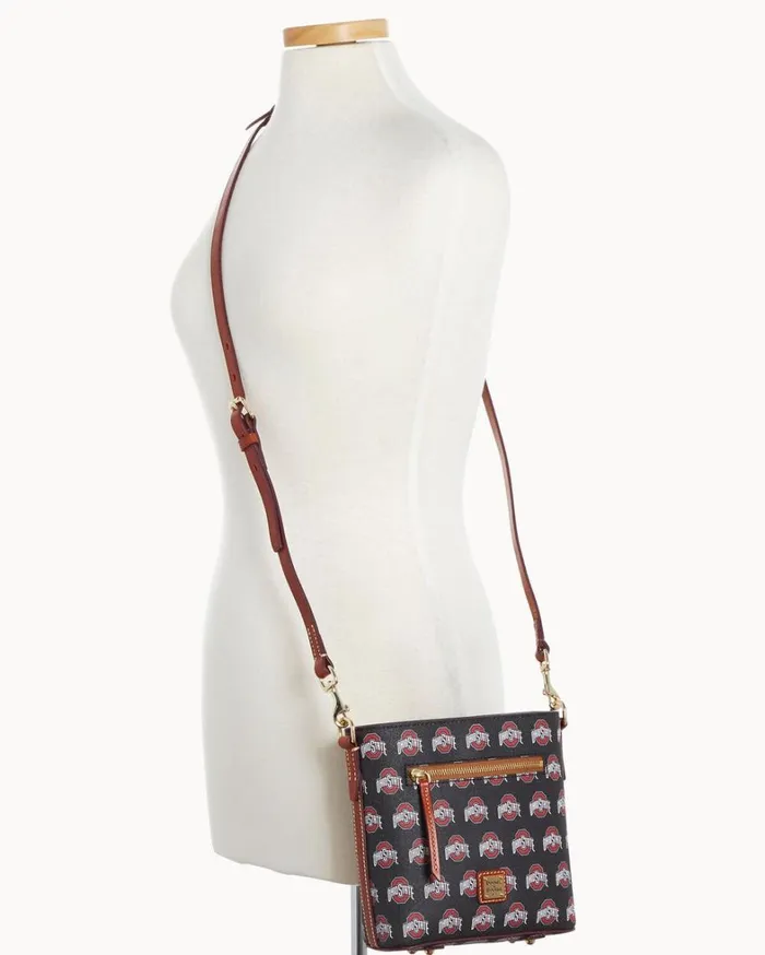 Collegiate Ohio State University Small Zip Crossbody Ohio State Women Dooney and Bourke Crossbodies Collegiate Ohio State University Small Zip Crossbody Ohio State Women Dooney and Bourke Crossbodies