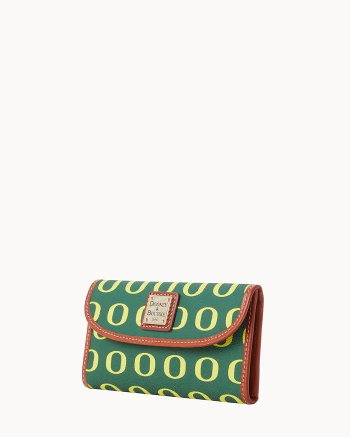 Collegiate University Of Oregon Continental Clutch Oregon Women Dooney and Bourke Wallets Collegiate University Of Oregon Continental Clutch Oregon Women Dooney and Bourke Wallets
