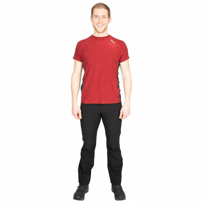 Cooper DLX Active TShirt Merlot Marl Men Trespass Gym and Sports Tops