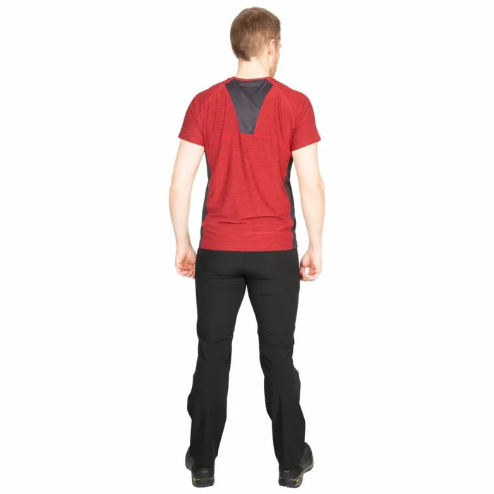 Cooper DLX Active TShirt Merlot Marl Men Trespass Gym and Sports Tops
