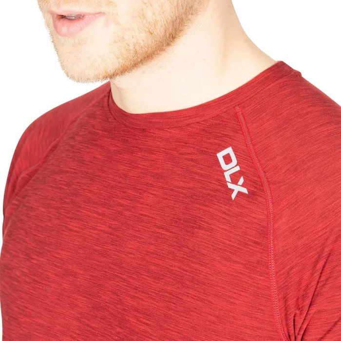 Cooper DLX Active TShirt Merlot Marl Men Trespass Gym and Sports Tops