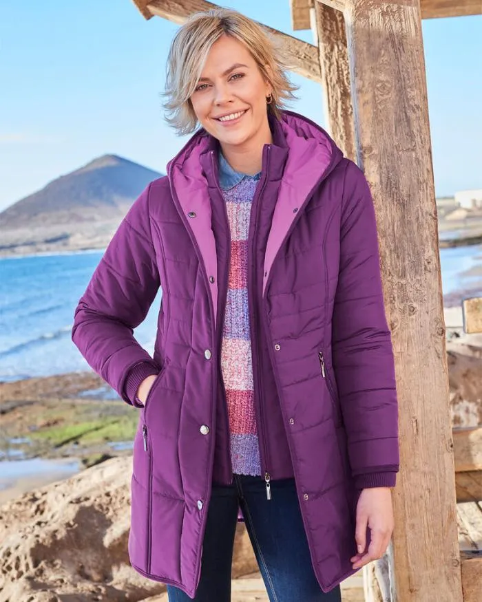 Cotton Traders Coats and Jackets Padded Hooded Jacket 8211 Women
