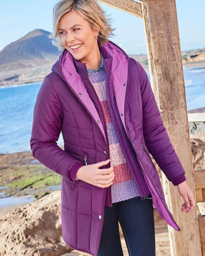 Cotton Traders Coats and Jackets Padded Hooded Jacket 8211 Women