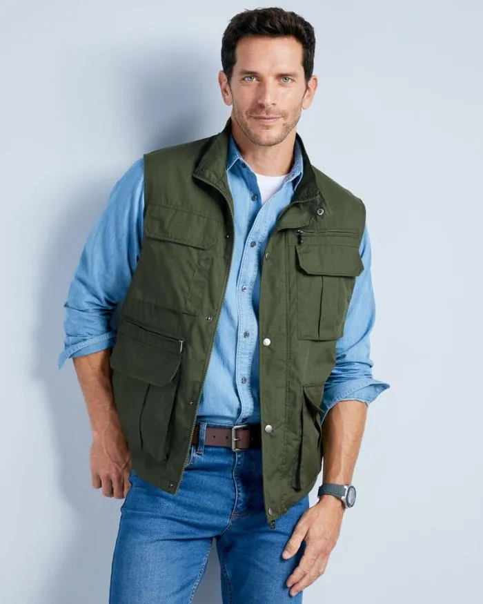 Cotton Traders Coats and Jackets The Wanderer MultiPocket Gilet 8211 Men