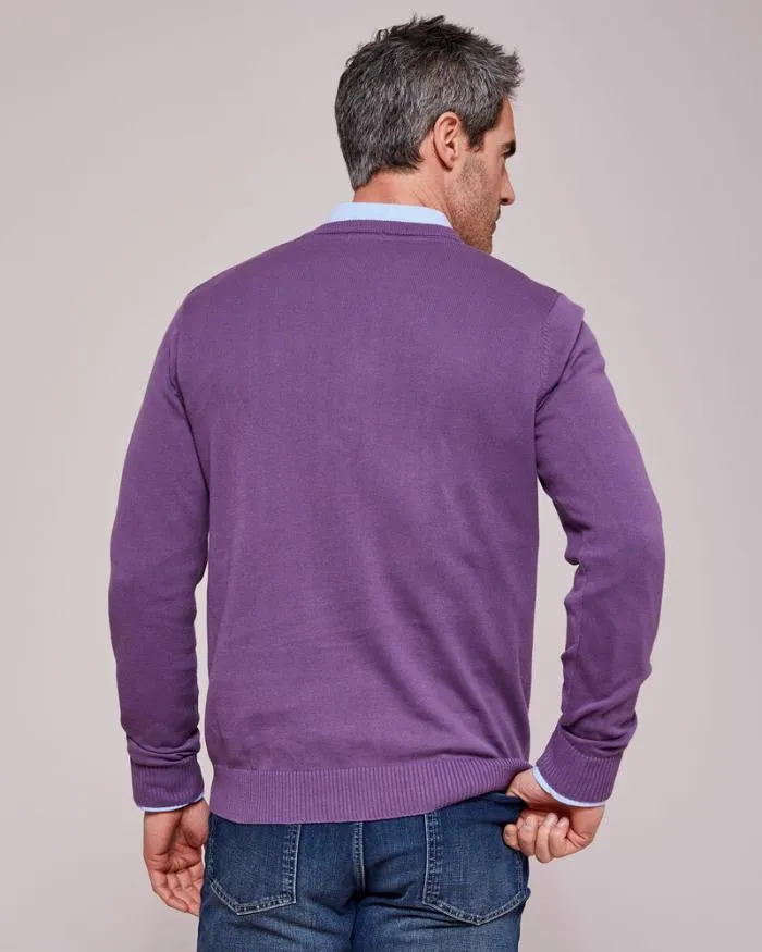 Cotton Traders Knitwear Cotton VNeck Jumper 8211 Men