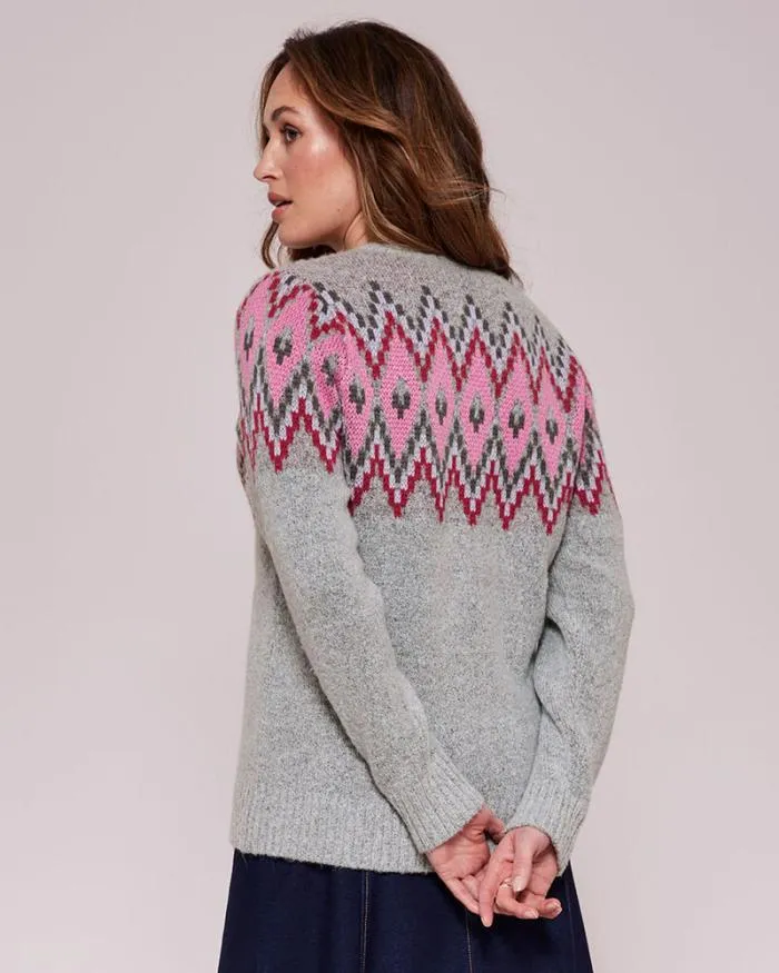Cotton Traders Knitwear Patterned Button Cardigan 8211 Women
