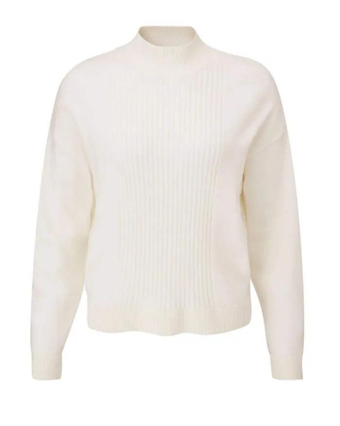 Cotton Traders Knitwear Rib Detail Turtleneck Jumper 8211 Women