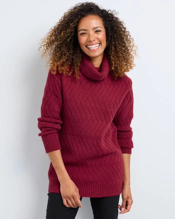 Cotton Traders Knitwear Roll Neck Jumper 8211 Women