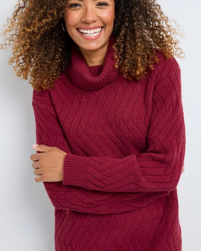 Cotton Traders Knitwear Roll Neck Jumper 8211 Women