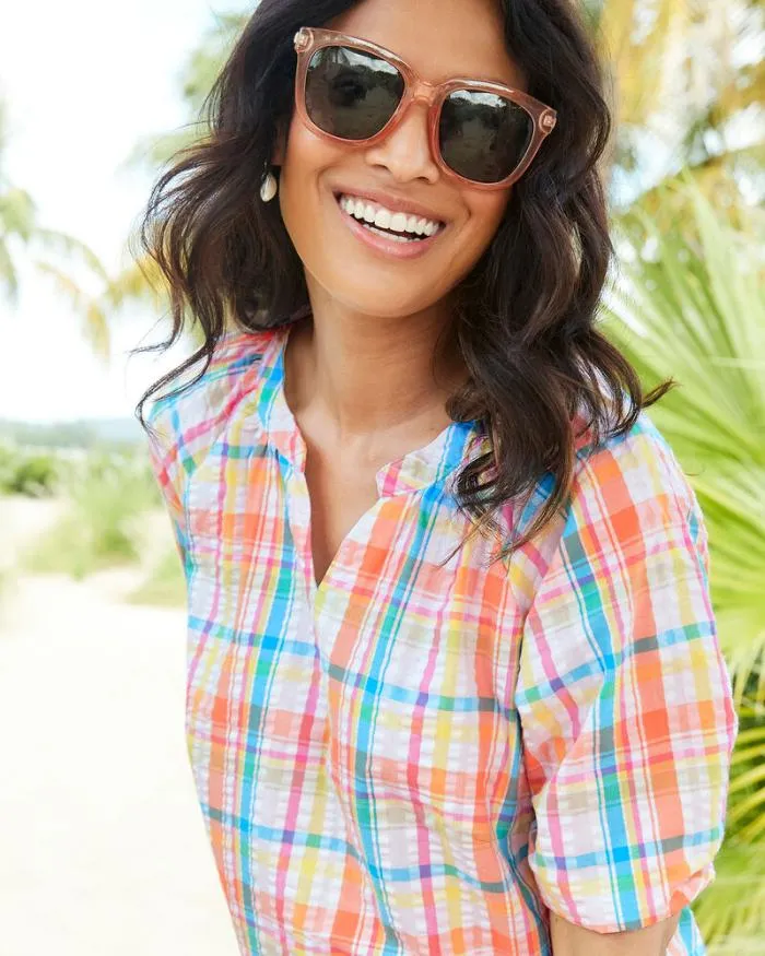 Cotton Traders Shirts and Blouses Seersucker Top 8211 Women