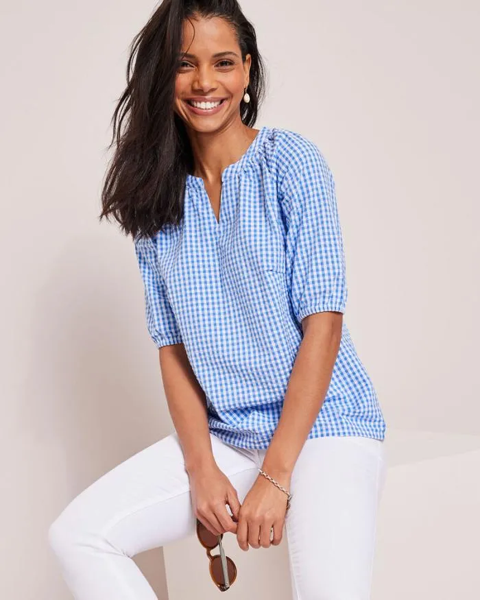 Cotton Traders Shirts and Blouses Seersucker Top 8211 Women