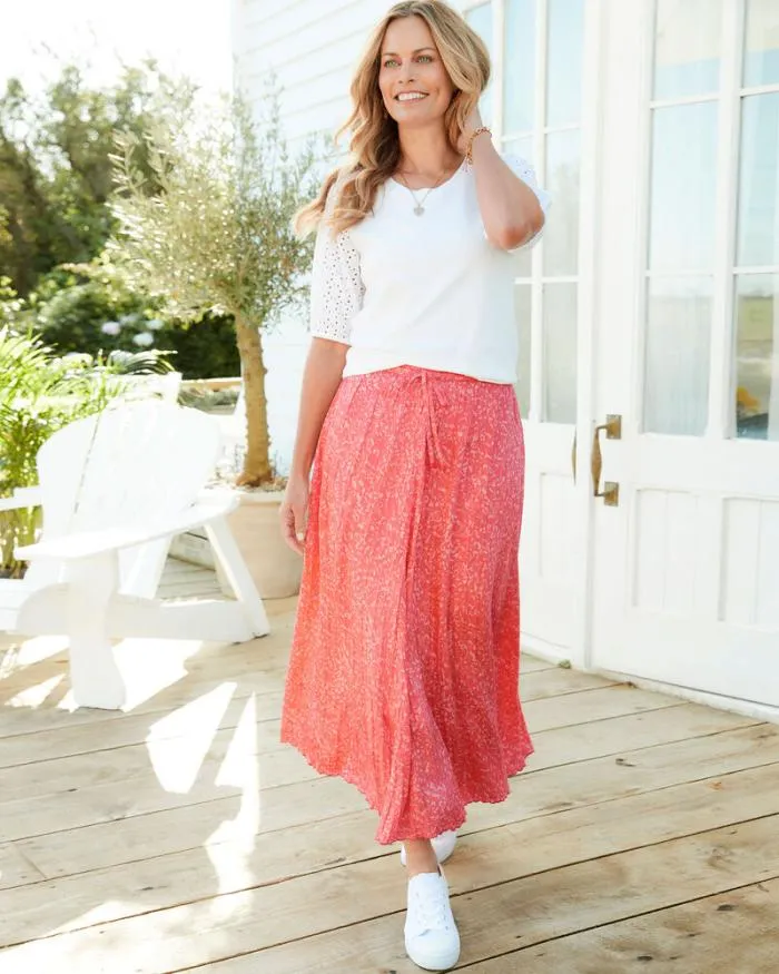 Cotton Traders Skirts Melody Crinkle Satin Maxi Skirt 8211 Women