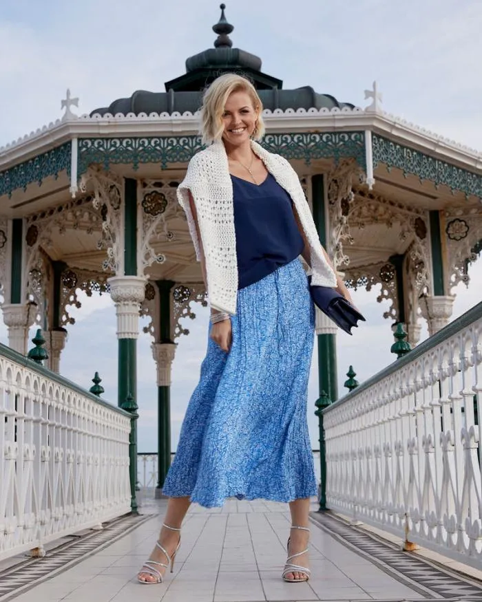Cotton Traders Skirts Melody Crinkle Satin Maxi Skirt 8211 Women