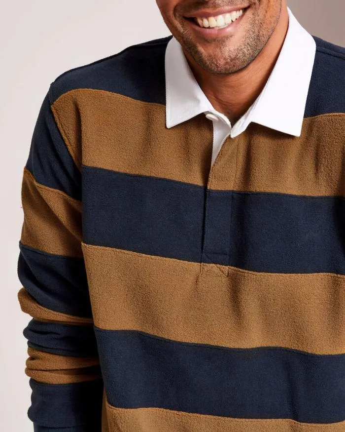 Cotton Traders Sports and Leisure Fleece Stripe Rugby 8211 Men